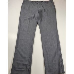 Nordstrom 42W wool dress pants grey (43×35.5) proffesional (FLAW) ^